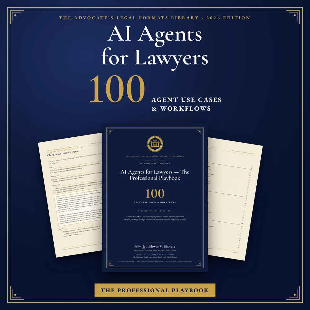 AI Agents for Lawyers: The Professional Playbook — The cover