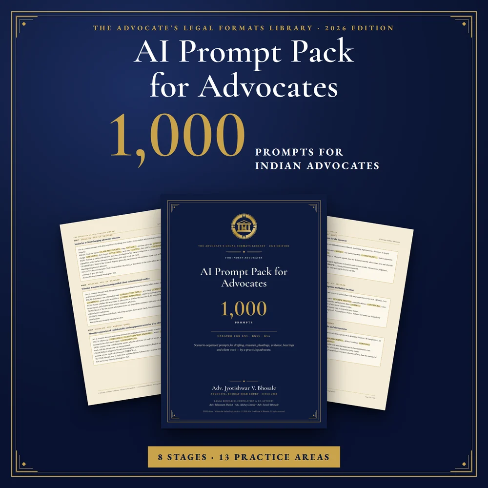 AI Prompt Pack for Advocates — The cover