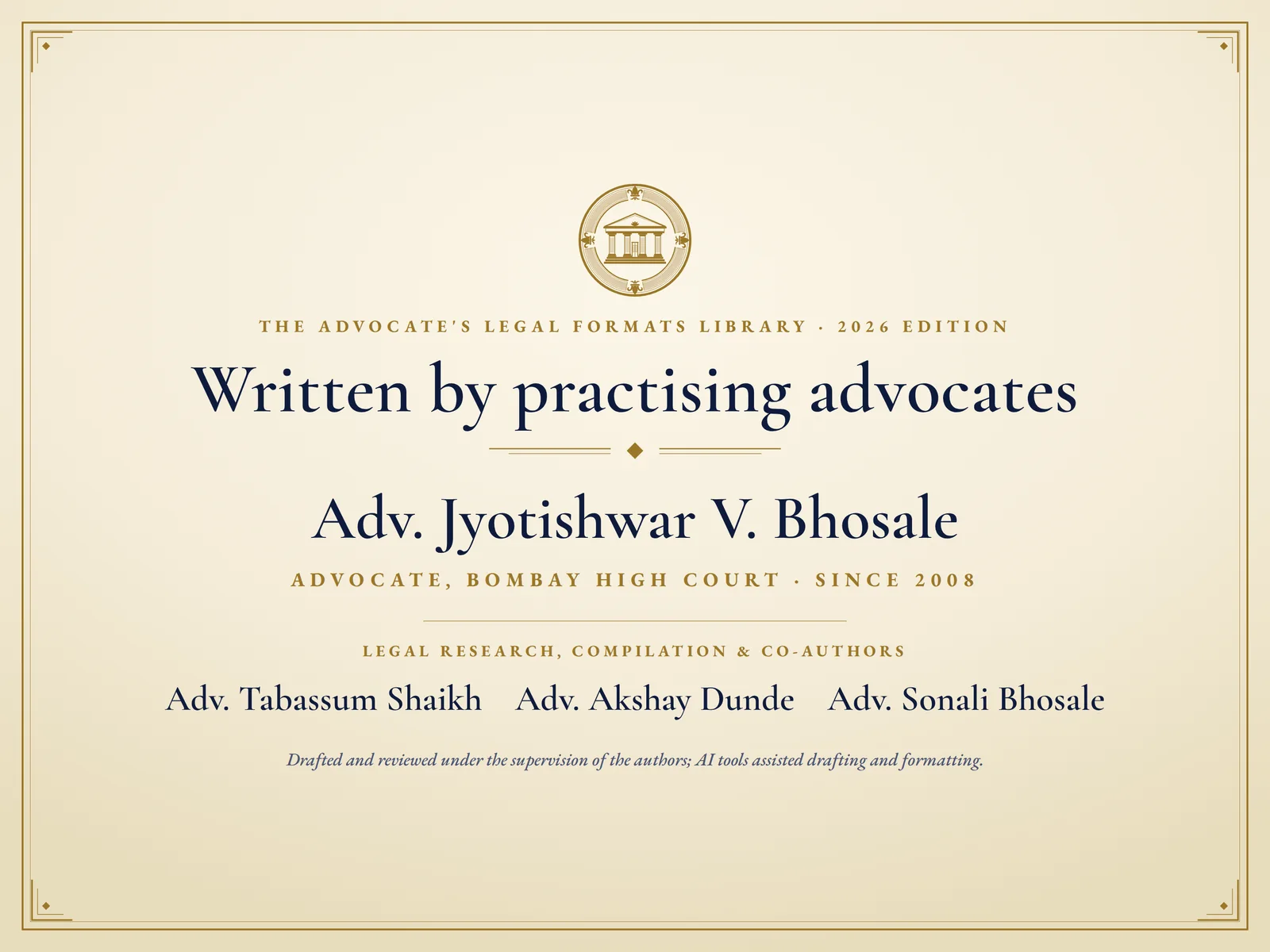 Cheque Bounce (Section 138) Kit — Written by practising advocates