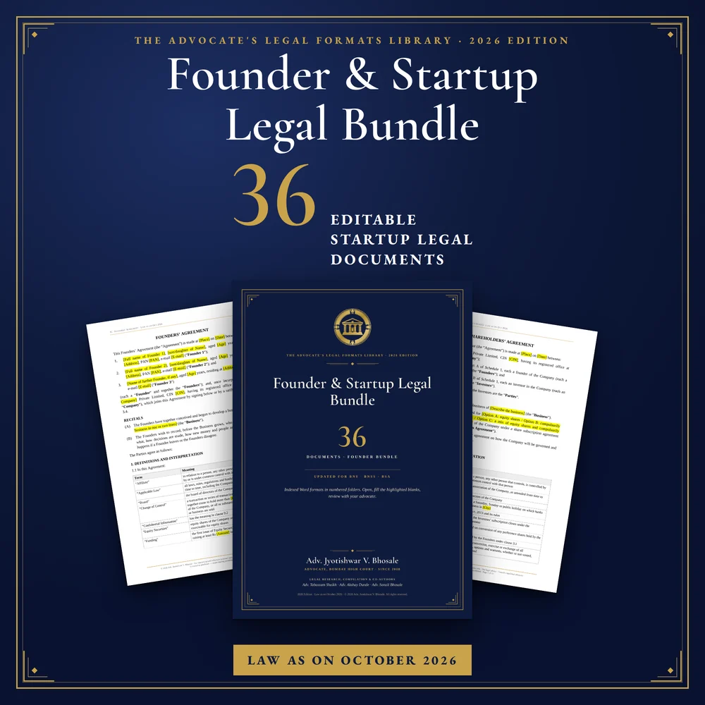 Founder & Startup Legal Bundle — The cover