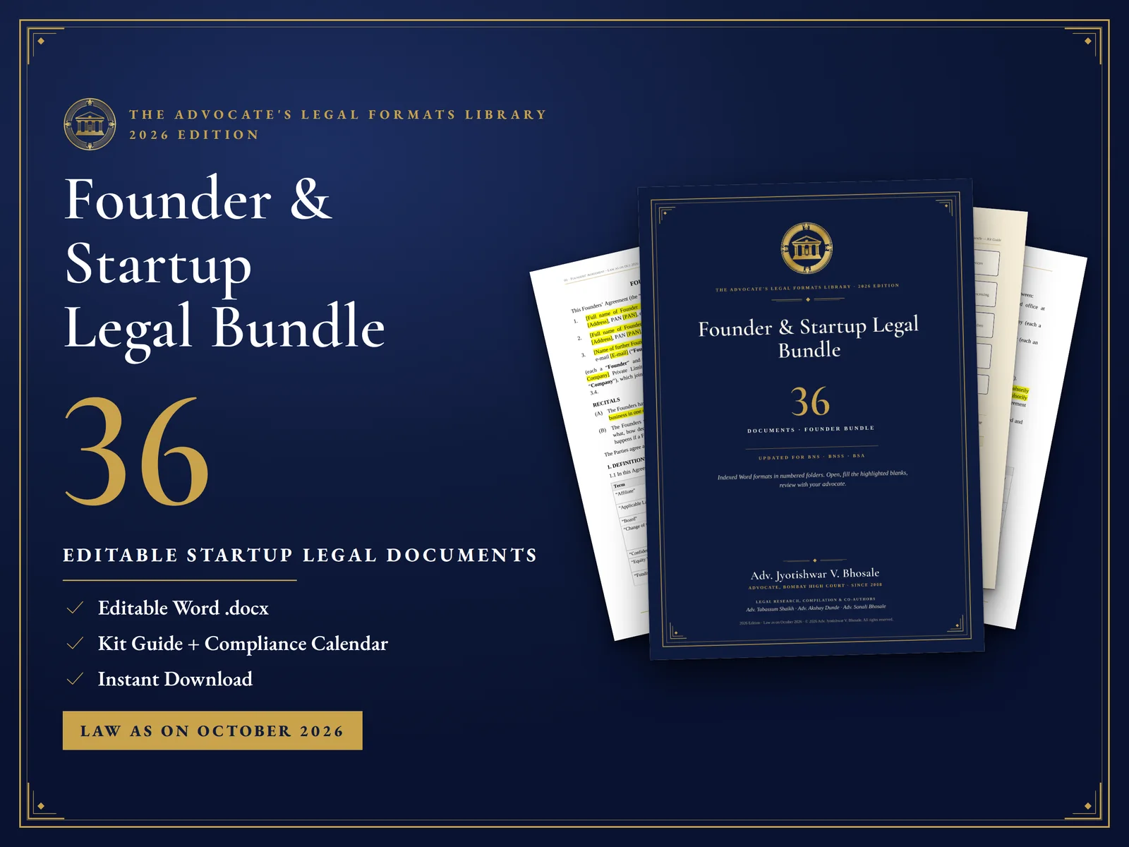 Founder & Startup Legal Bundle — Founder & Startup Legal Bundle