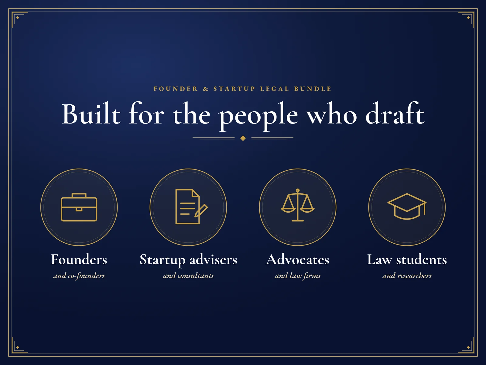 Founder & Startup Legal Bundle — For founders, advocates, company secretaries and advisers