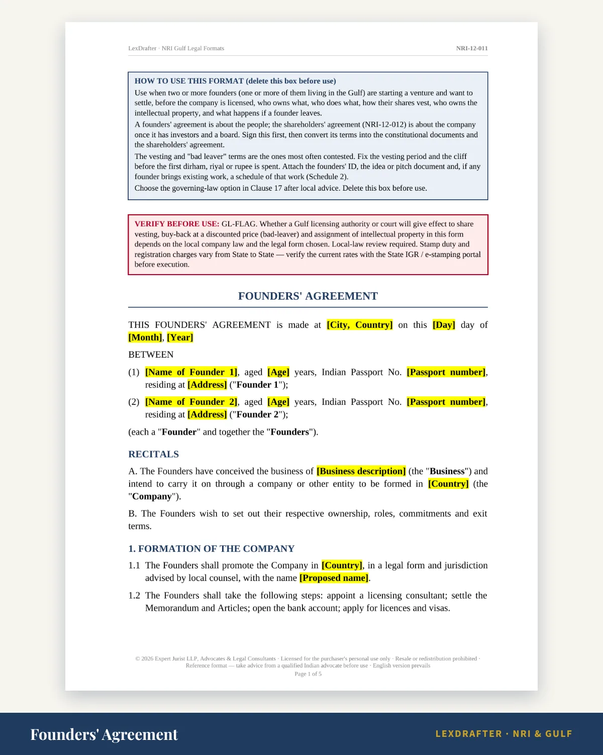 Gulf Business Pack — What is inside: 43 formats