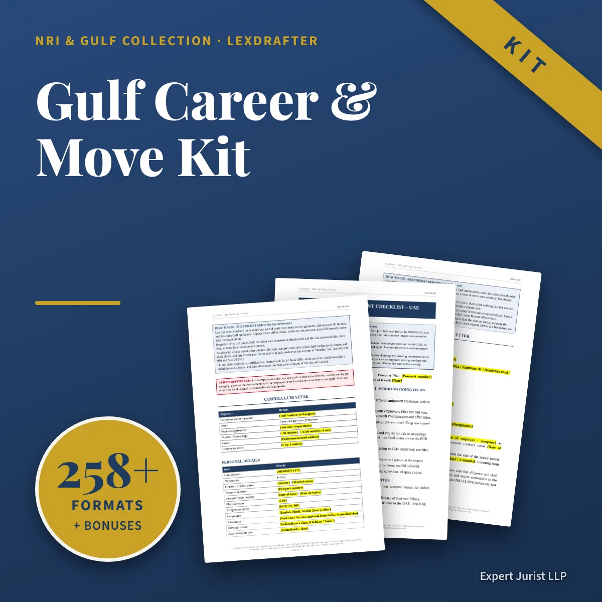 Gulf Career & Move Kit — The cover