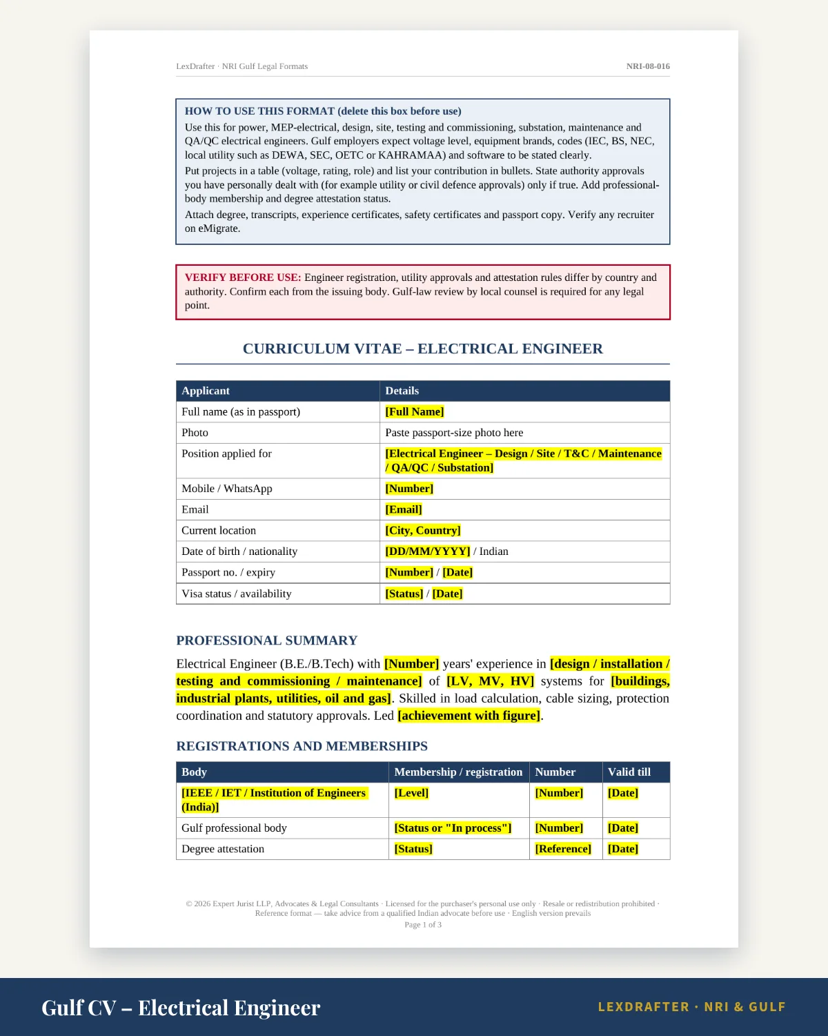 Gulf Job Seeker Pack — What is inside: 65 formats