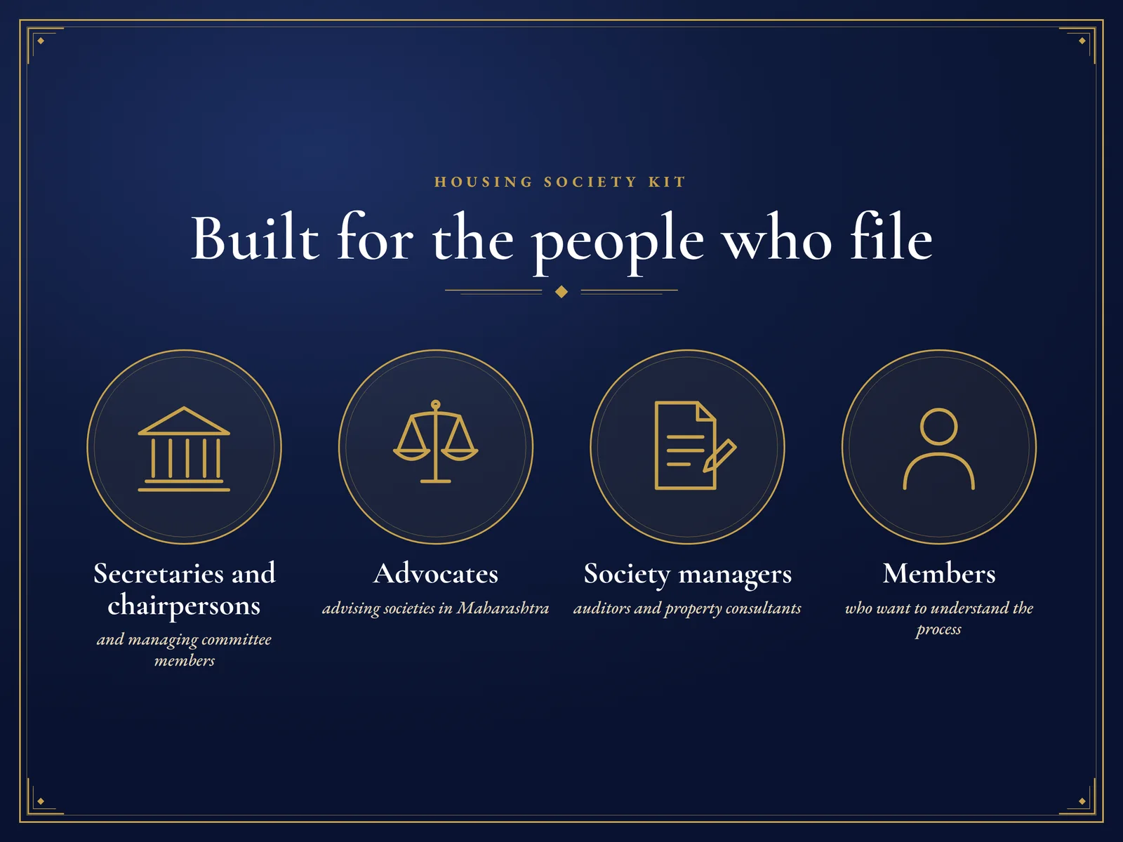 Housing Society Kit — For secretaries, committees, advocates and society managers