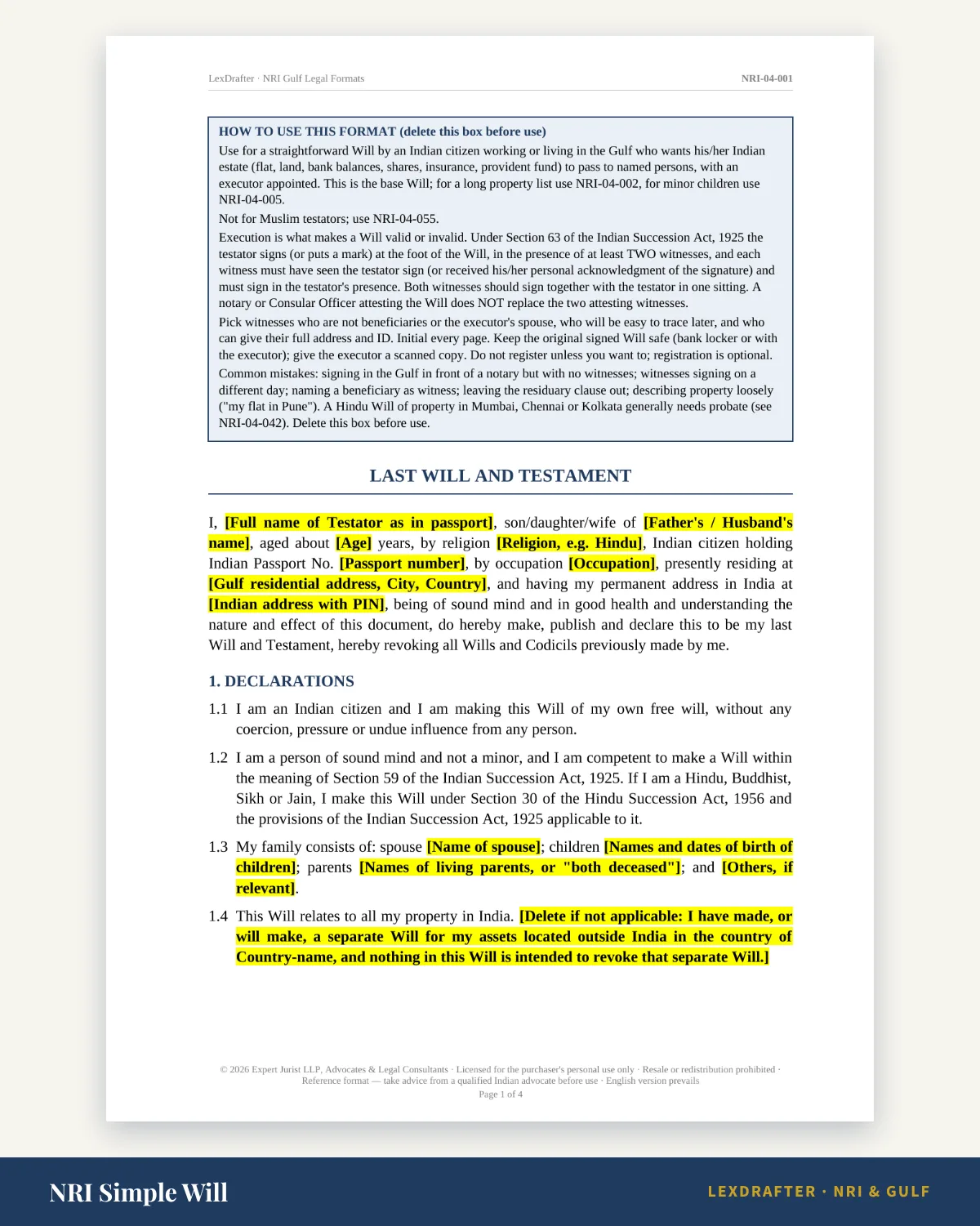 Family & Succession Pack — Family & Succession Pack