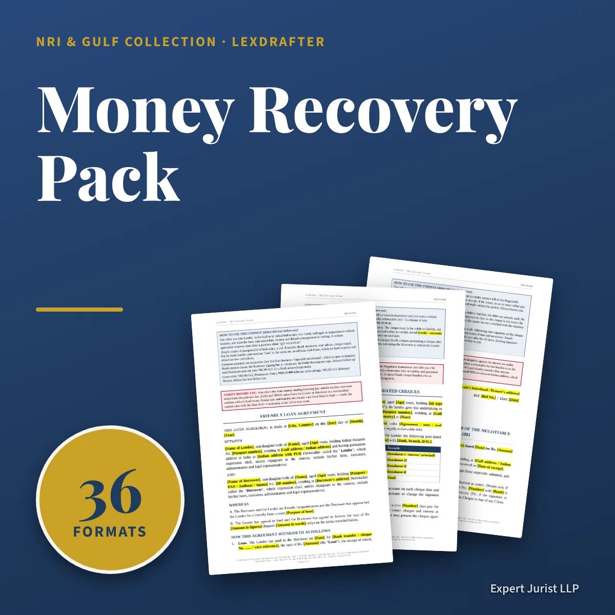 Money Recovery Pack — The cover