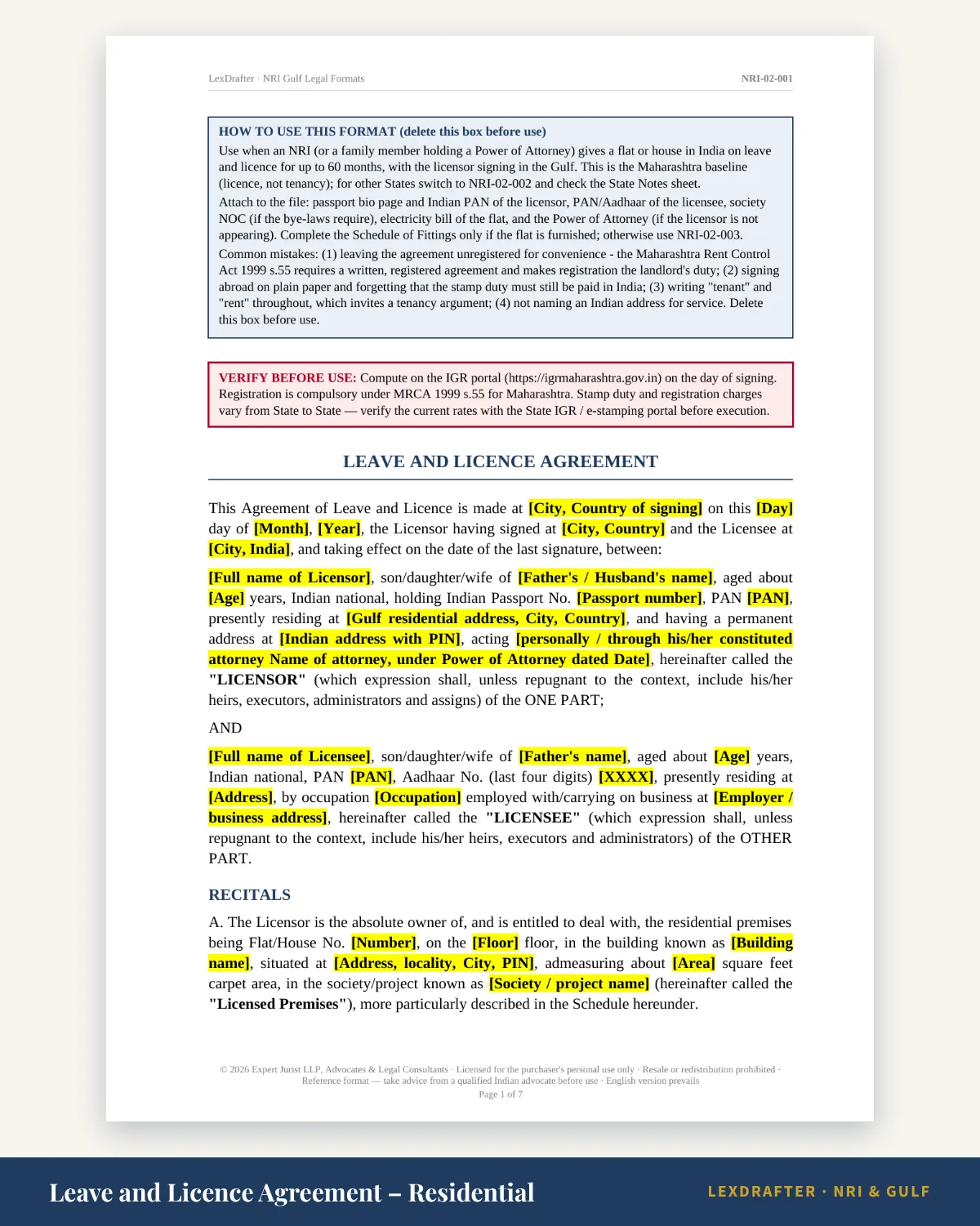 Tenant & Rent Management Pack — Tenant & Rent Management Pack