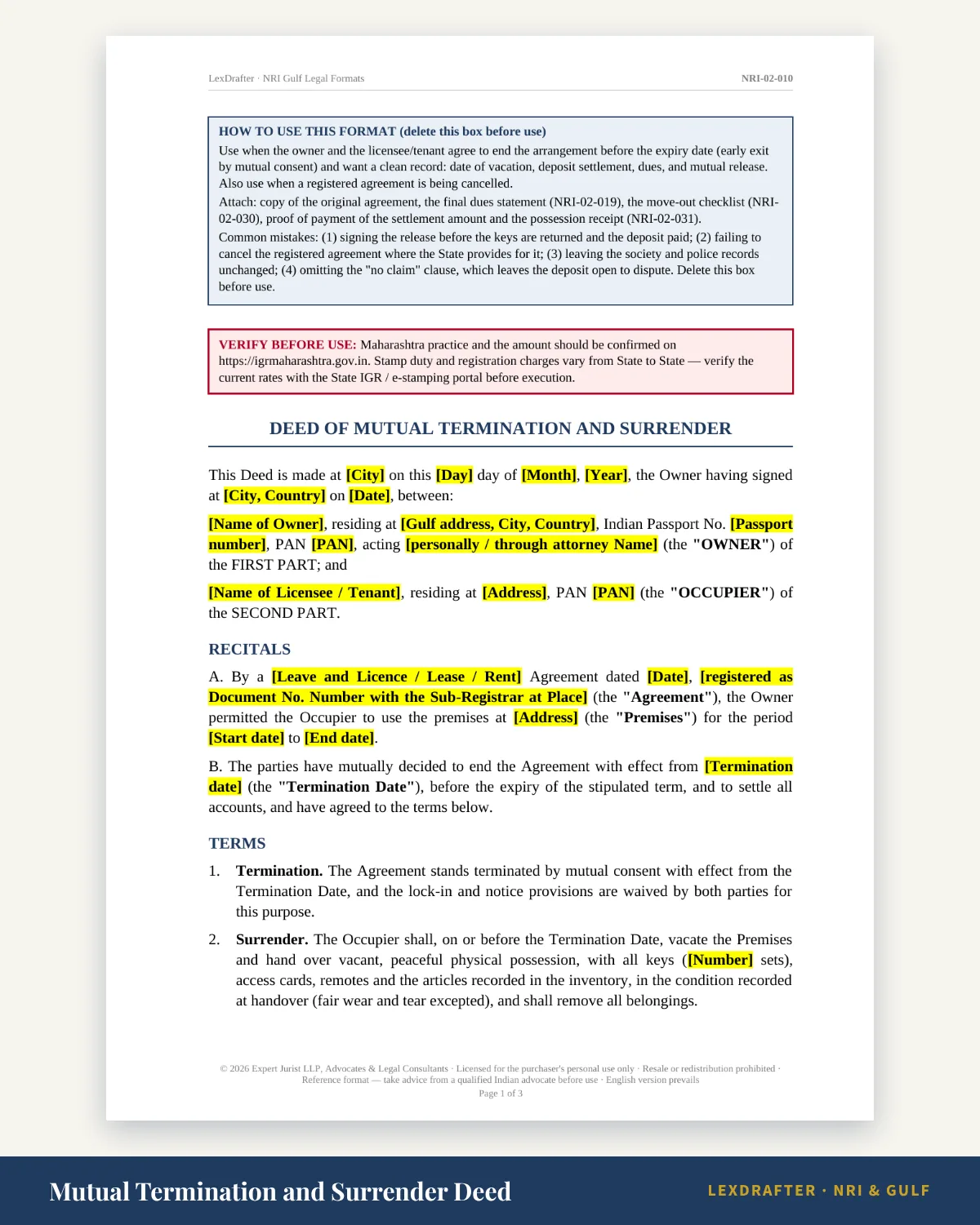 Tenant & Rent Management Pack — What is inside: 39 formats