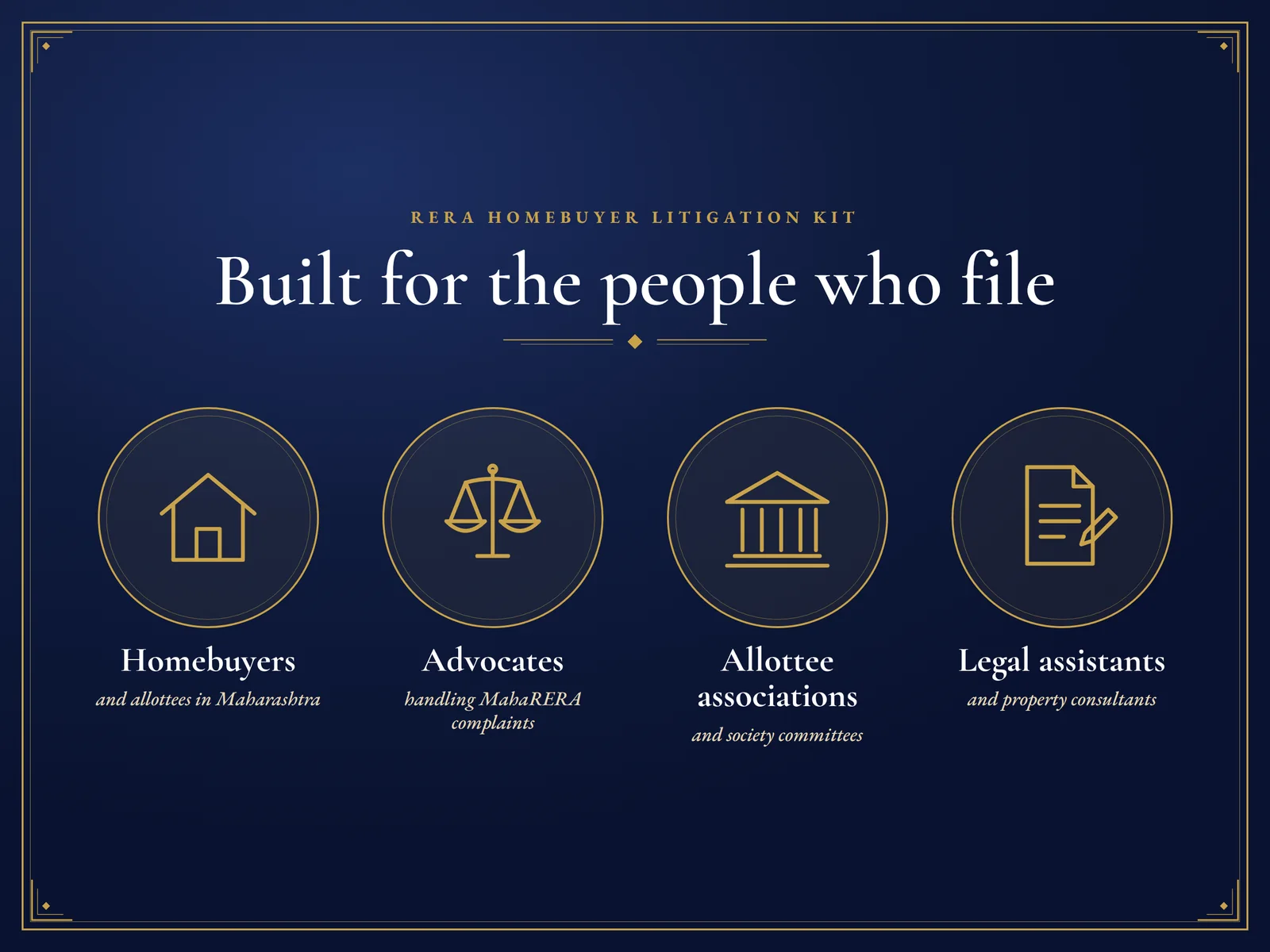 RERA Homebuyer Litigation Kit — For homebuyers, allottee associations, advocates and consultants