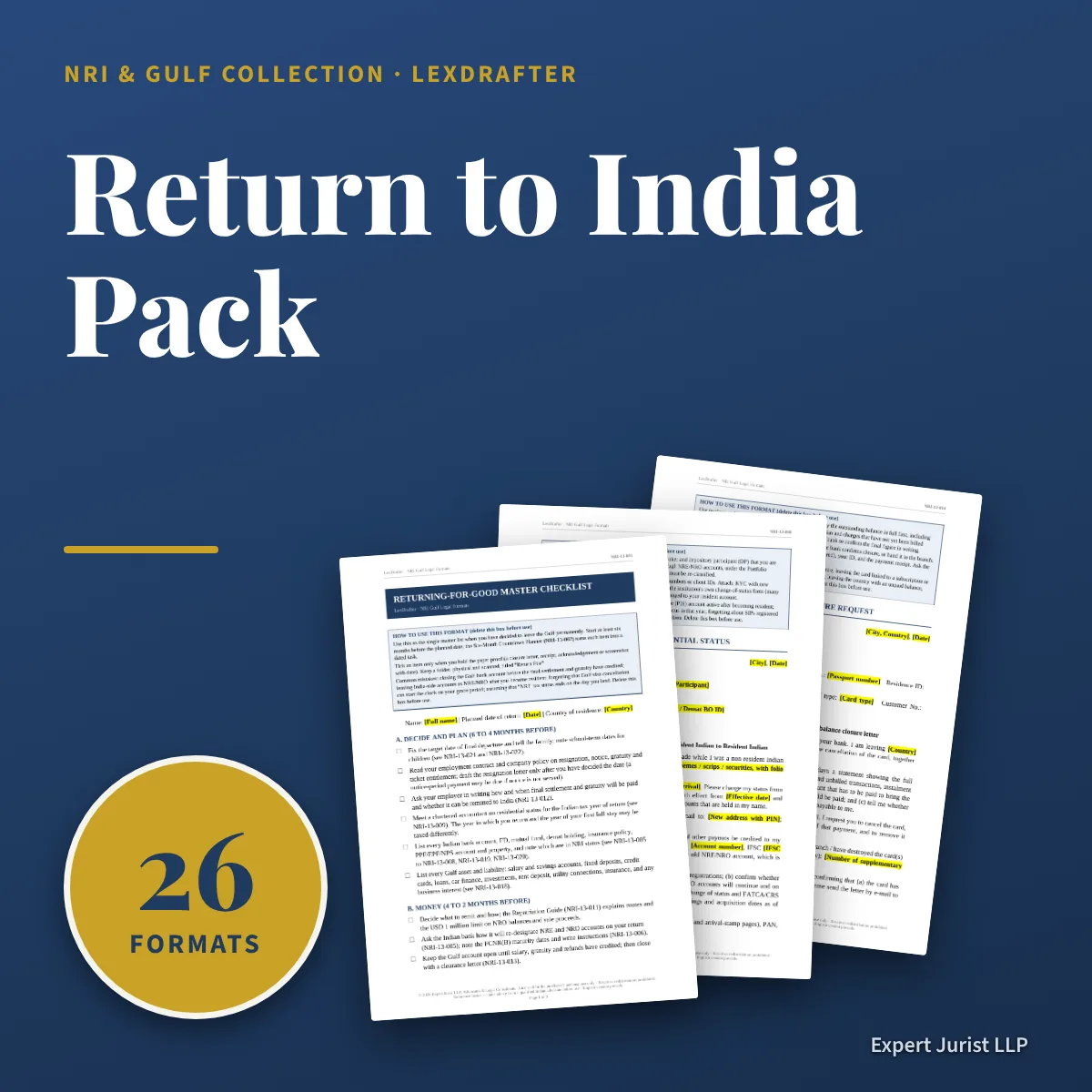 Return to India Pack — The cover