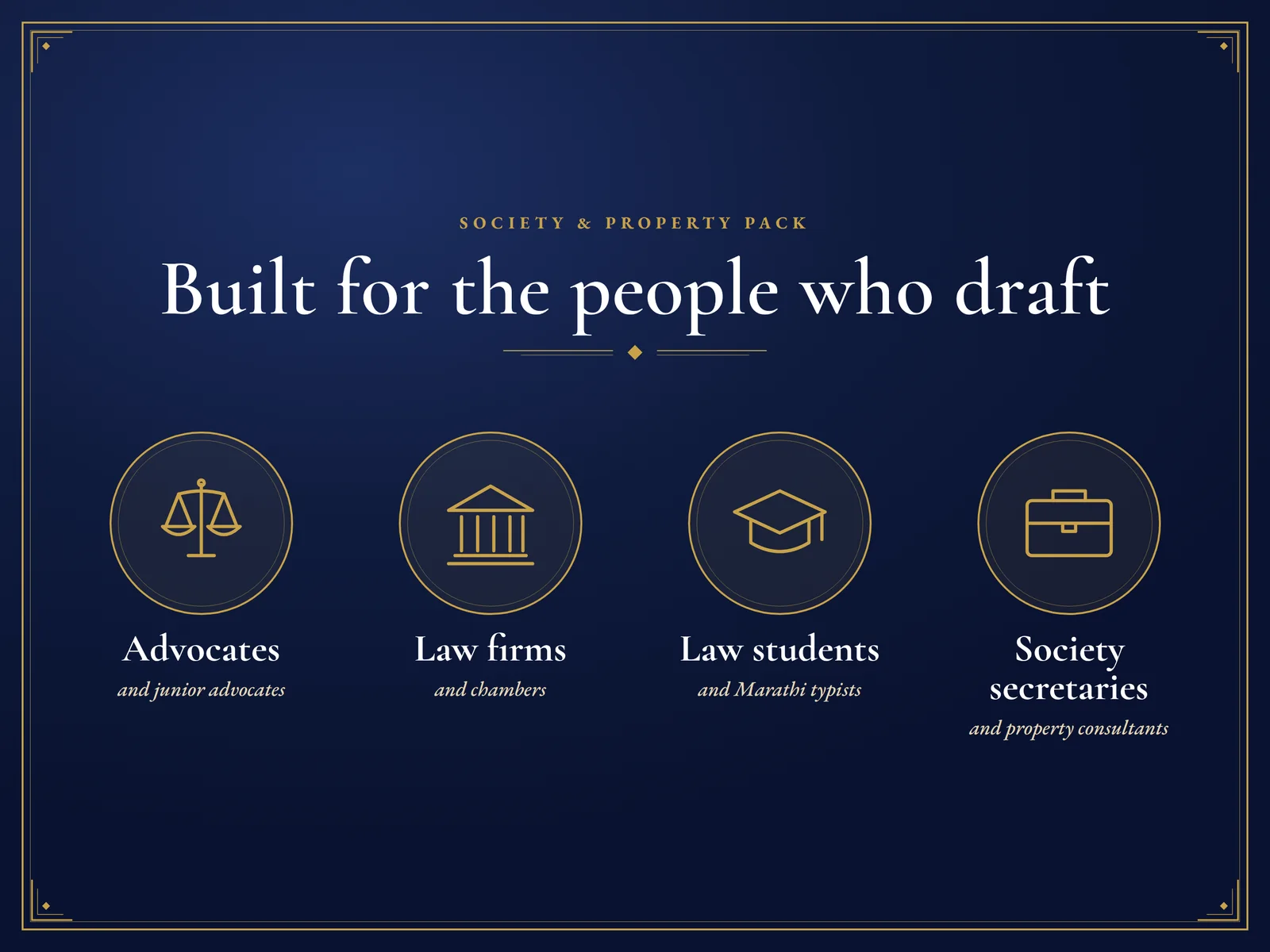 Society & Property Pack: 199 Legal Formats — For advocates, secretaries, typists and students